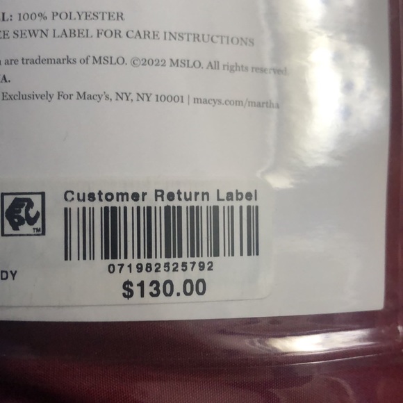 MARTHA STEWART reversible down alternative comforter size king brand new - Picture 2 of 3